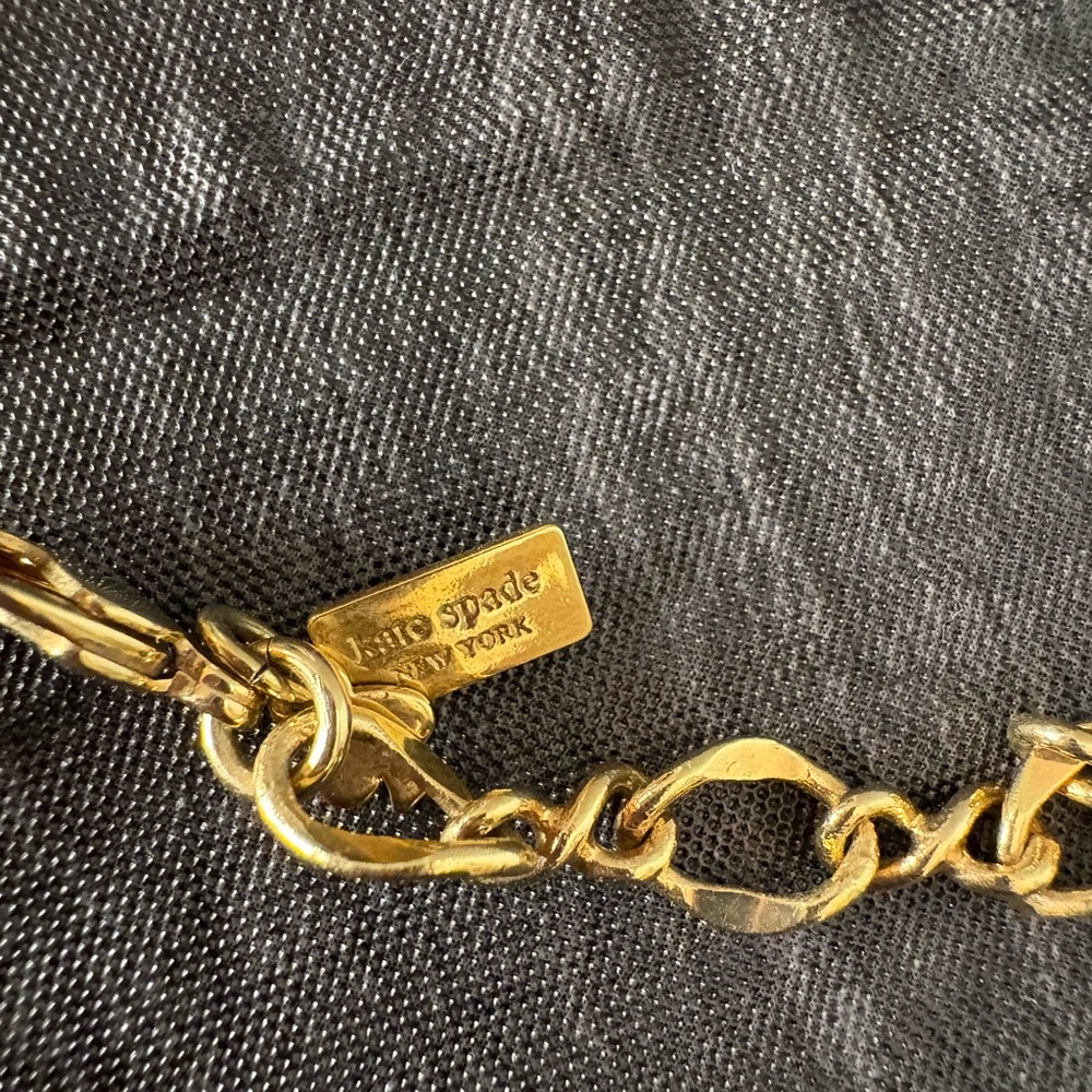 Kate Spade Black and Gold Chain Necklace - Picture 4 of 4